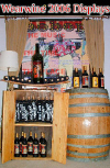 Reclaimed Barrel Liquor Display Racks